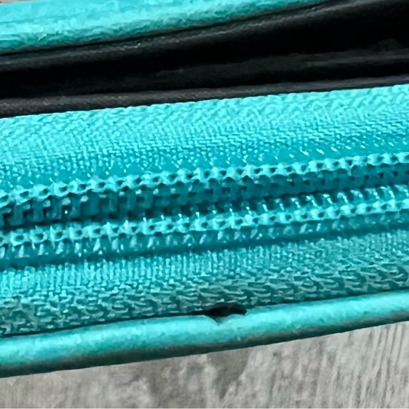 Turquoise Wallet with Embossed Design - Picture 15 of 16